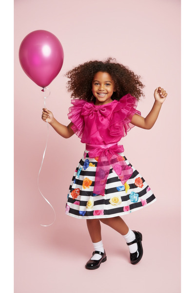 Jolanda Girl's Blouse-Skirt Two-Piece Set