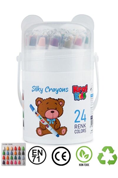 KRAF Kids Pastel Boya Silky Crayon 24'lü