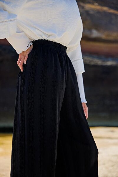 Starinci Mayo Women's Trousers Ayrobin Fabric Black Polka Dot