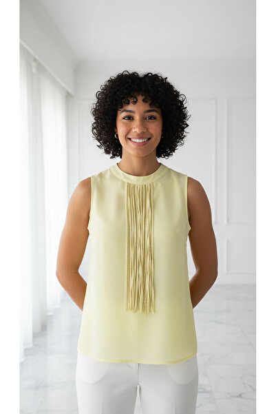 dml giyim Collar Detail Tank Top