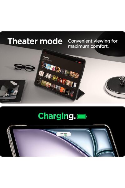 Generic CAT-COT Smart Case for iPad Air 13-inch - Slim Magnetic Flip Cover with Auto Sleep/Wake & Stand