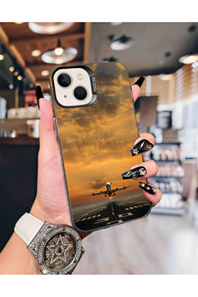 Caseji حافظة هاتف فاخرة مقاومة للأوساخ متوافقة مع هاتف iPhone 13/14 طراز B مطبوع