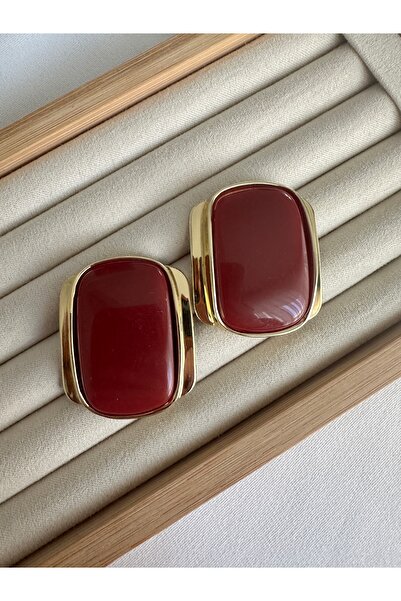 ringbox Large Burgundy Earrings