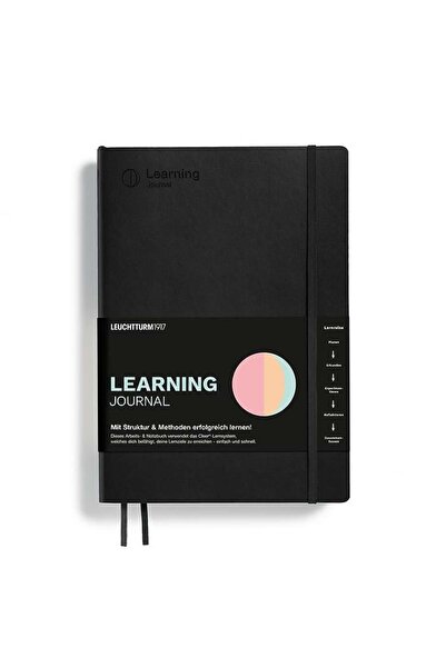 Leuchtturm1917 Leuchttrum 1917 Learning Journal Composition (B5), Flexcover, Black, Almanca 367496