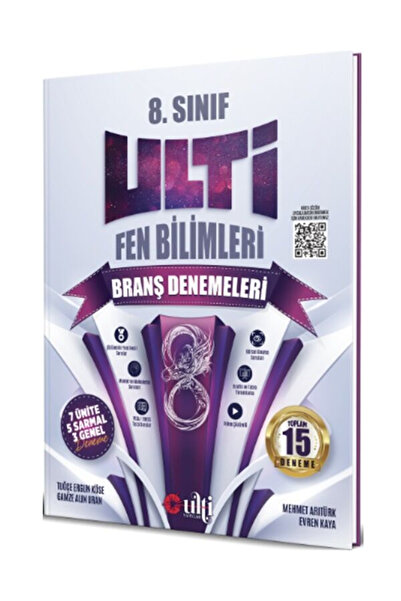 Efsane Yayınları 8.Sınıf Ulti Yayınları Fen Bilimleri Branş Denemeleri / Topl...