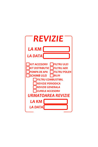 autostickere Etichete REVIZIE - set de 100 bucăți