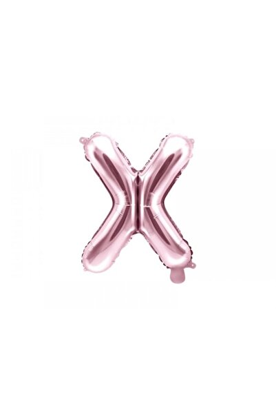 DECO Foil Letter X Balloon, Rose Gold, 35 cm