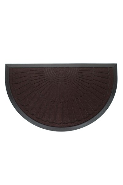 OEM Covoraș de intrare semicircular maro 75x45 cm