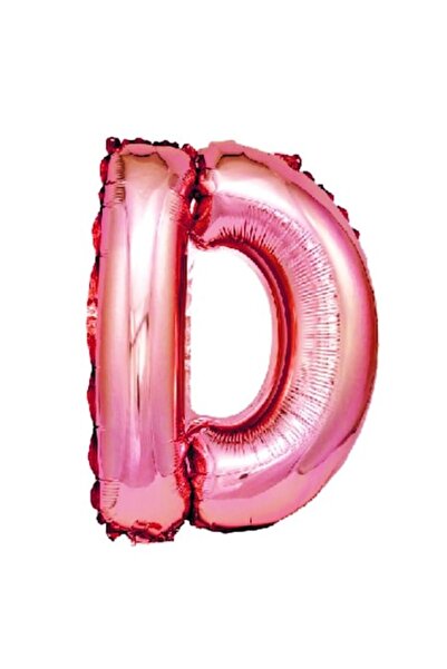 OEM Μπαλόνι με γράμμα D, ροζ χρυσό, 40 cm