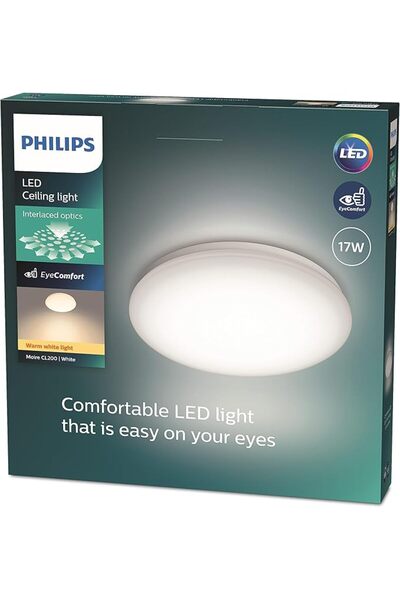 Philips CL200 Fonksiyonel Tavan Lambası 17W 2700K Sarı Işık Entegre LED
