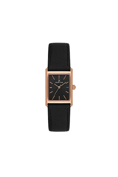 Daniel Klein Premium Black Leather Watch for Women DK.1.14124-6