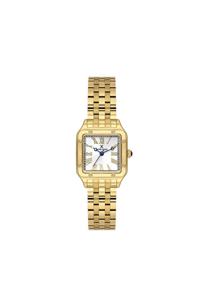 Daniel Klein ساعة نسائية فاخرة من الفولاذ المقاوم للصدأ مطلية بالذهب DK.1.141...