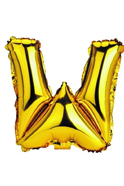 OEM Balon Litera W, Auriu, 40cm