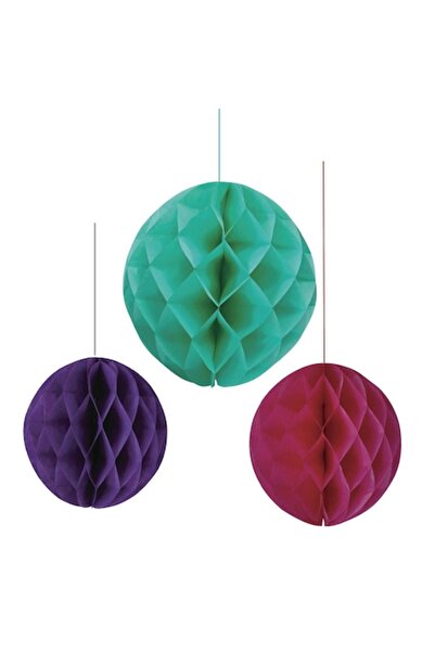 OEM Κρεμαστές διακοσμητικές σφαίρες για πάρτι - μέντα, φούξια, λιλά Ø15-20-30...