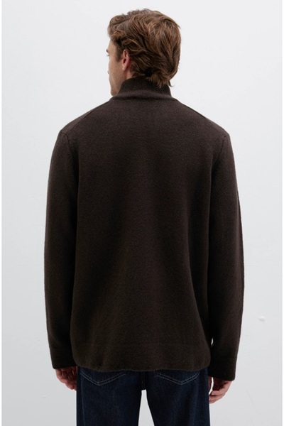 Mavi M0710380 Πουλόβερ με μισό φερμουάρ Ανδρικό φούτερ με μισό φερμουάρ ΚΑΦΕ