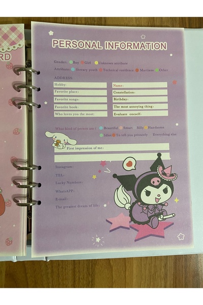 synshop Kuromi My Melody New Generation Squishy Squishy Soft Cover Large Size Luxury Daily Commemorative Memory Book