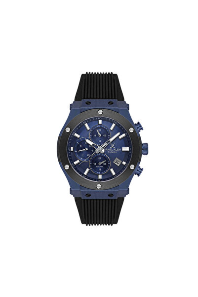 Daniel Klein Exclusive Black Silicone Band Watch for Men DK.1.14228-3