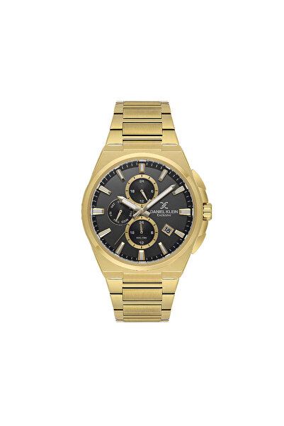 Daniel Klein Exclusive Gold Stainless Steel Watch for Men DK.1.14214-4