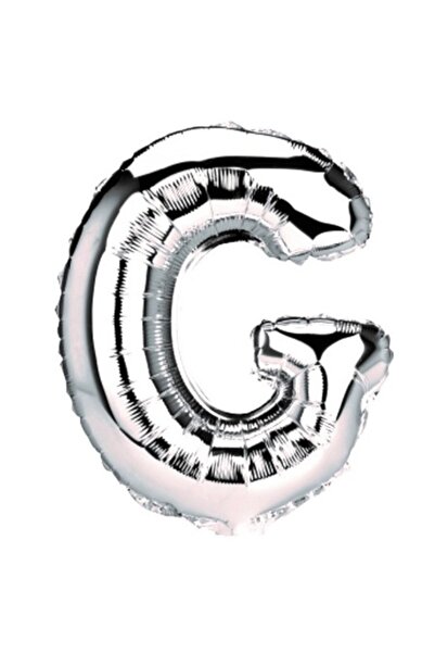 OEM Балон буква G, сребрист, 40 см