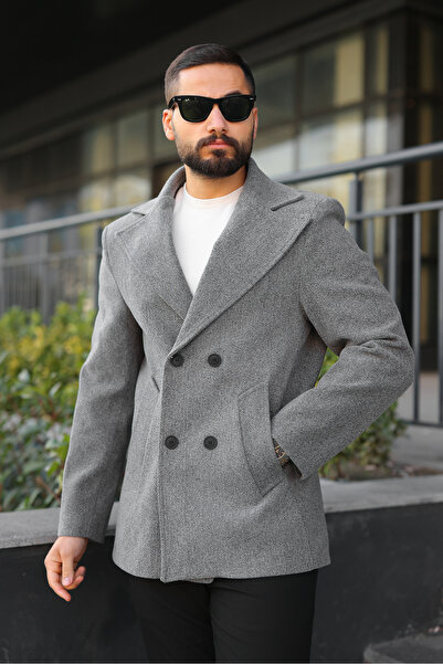 BASEL.CO Basic Double-Breasted Cashmere Jacket/Coat
