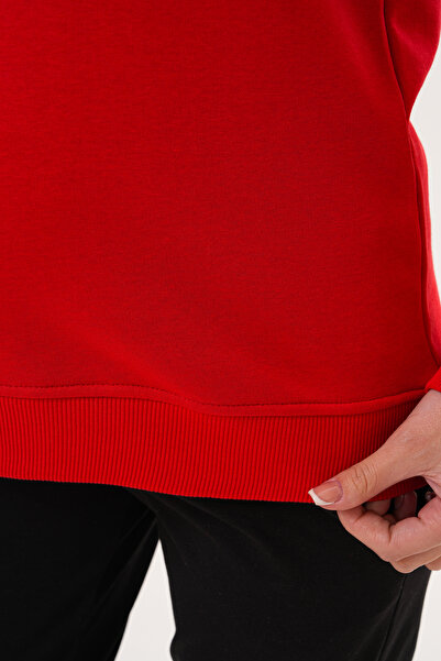 Miss Dünya Lissa Crew Neck 100% Cotton Maternity and Postpartum Basic Sweatshirt