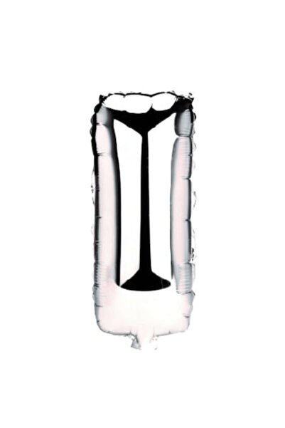 OEM Балон Буква I, Сребърен, 40 см