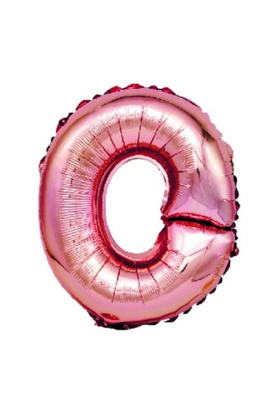 OEM Balon cu litera O, auriu-roz, 40 cm