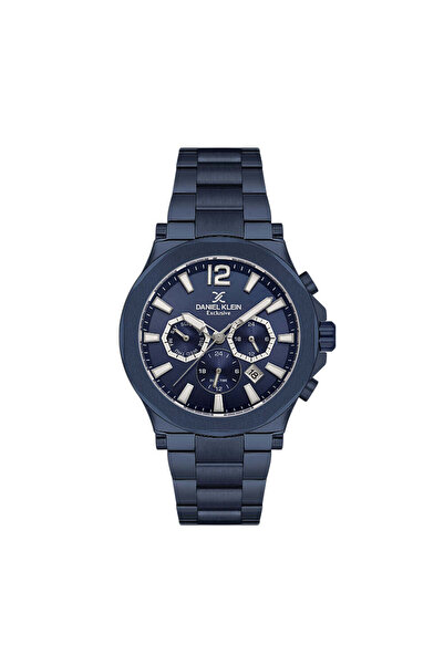 Daniel Klein Exclusive Blue Stainless Steel Watch for Men DK.1.14216-4