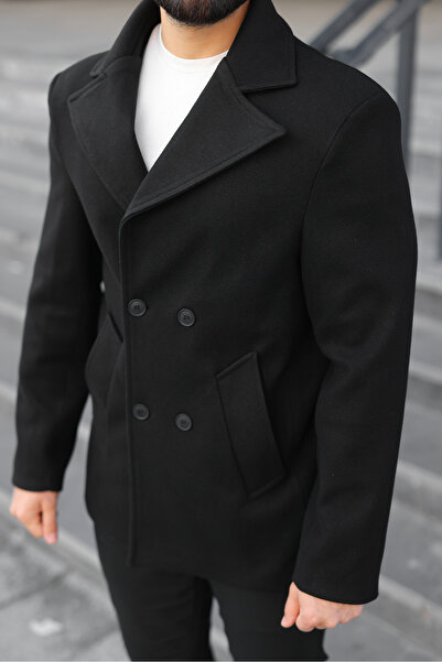 BASEL.CO Premium Double-Breasted Medium Length Cashmere Coat