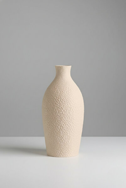 Smile3D Dekoratif Dokulu Vazo 20 cm 3d Ağır Baskı