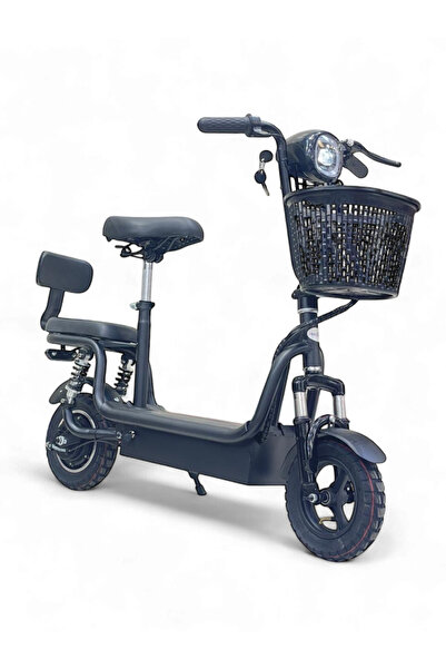 SMART CHILD 48V Mini Two-Seat Scooter with Basket, 350W Motor, 50 km/h