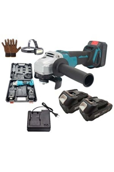 Campion Angle grinder 125 mm with 2×36V 8Ah batteries, 11,000 rpm, Protools CMP 1253