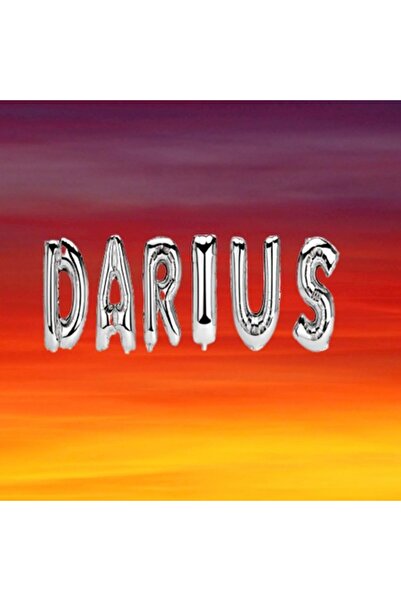 OEM Balloon Set Name Darius, Silver, 40 cm