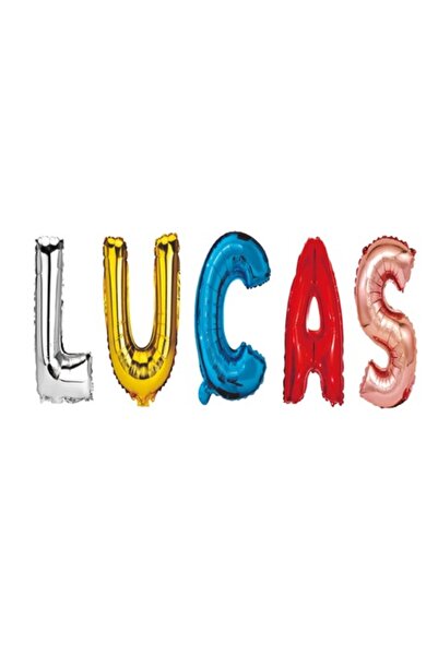 OEM Σετ μπαλονιών Lucas Name, πολύχρωμο, 40 cm
