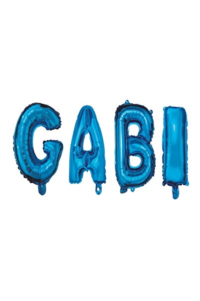 OEM Σετ μπαλόνια με γράμματα «Gabi», μπλε, 40 cm