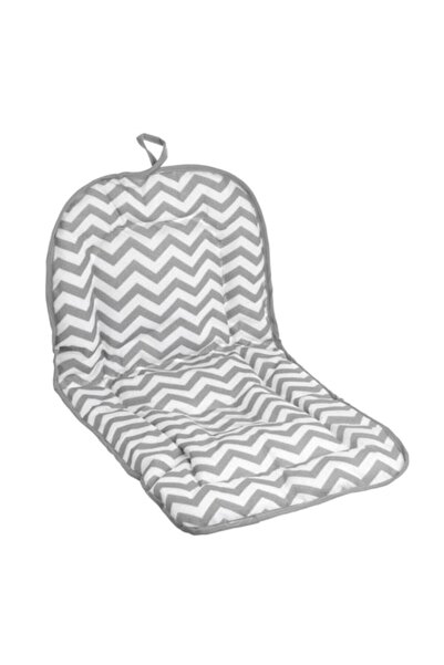 OEM Saltea gri/albă cu model ondulat și pernă pentru cădiță de baie pentru be...