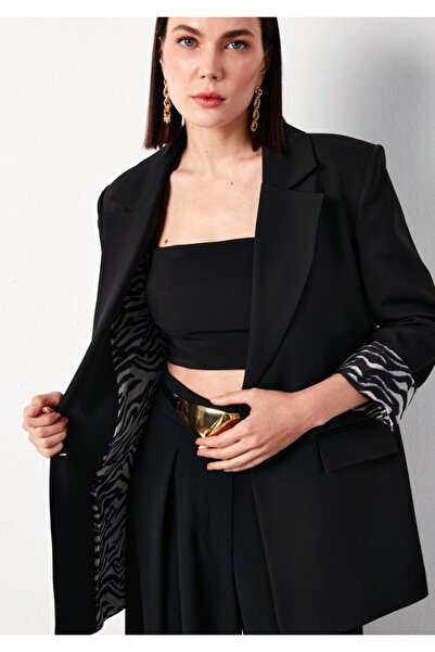 Sateen Zebra Lining Contrast Jacket