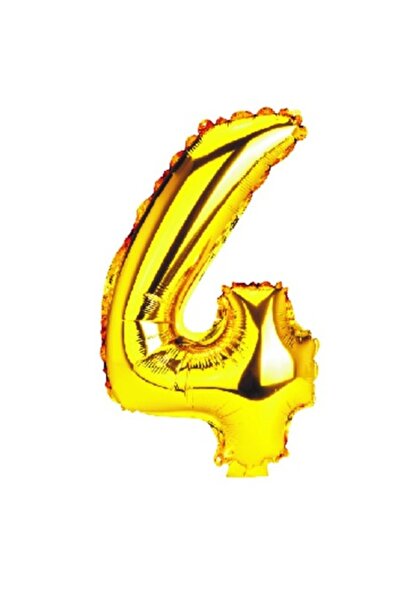 OEM Μπαλόνι αριθμός 4, χρυσό, 100 cm