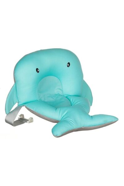 OEM Τυρκουάζ μαξιλάρι μπάνιου με δελφίνια 32x48x10cm