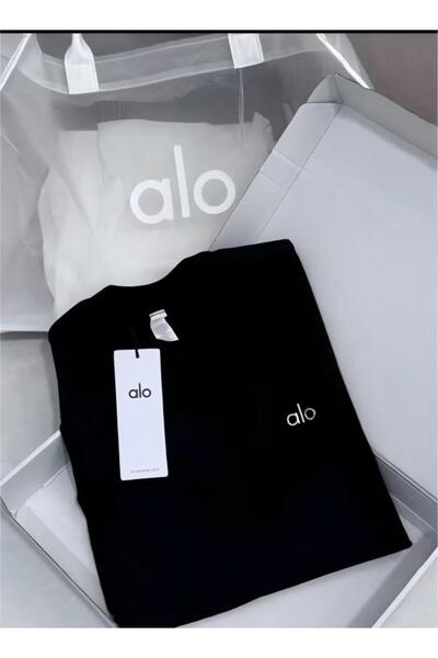 Alo Loose T-shirt-Round Neck Short Sleeve-Summer Short Sleeve
