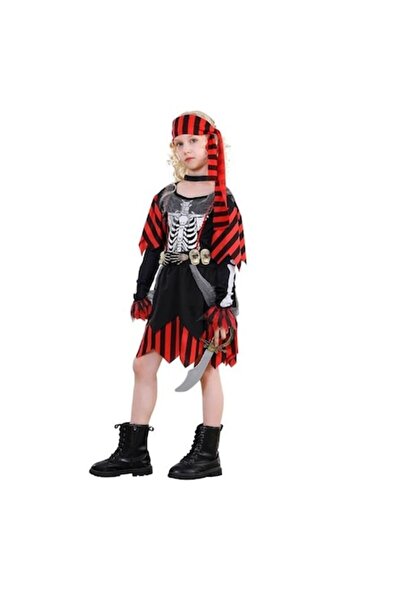 OEM Costum de pirat de Halloween pentru fete - rochie, bandă de susținere, cu...