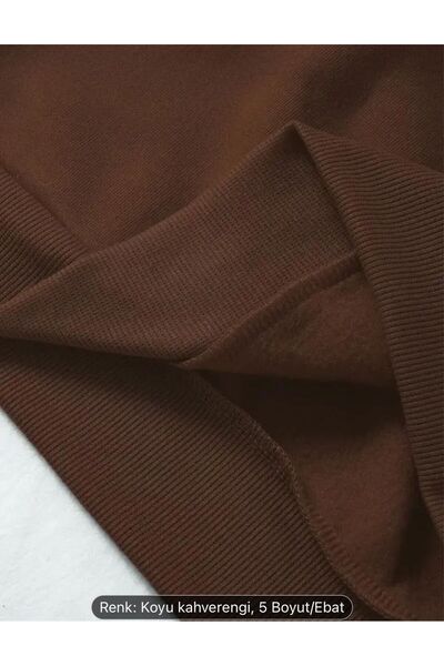 FAVORİST Цветна блуза с качулка и велосипеден яка с принт на сърца