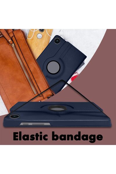 m.tk moveteck Samsung Galaxy Tab A11 8.7 Inch Compatible Tablet Case 360 Rotatable Stand Protective Cover + Pen X130