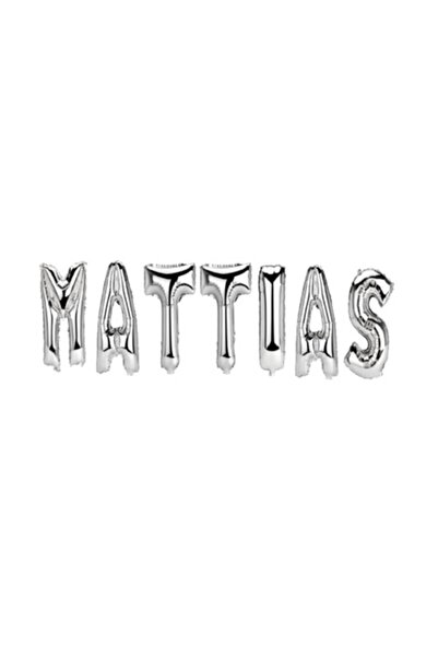 OEM Mattias Name Balloon Set, Silver, 40 cm