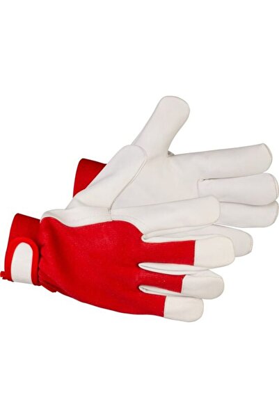 Strend Pro Goatskin gloves, cotton, cold resistant, red and white, size 10/XL...