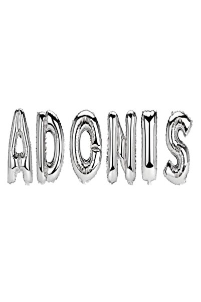 OEM Adonis Name Balloon Set, Silver, 40 cm