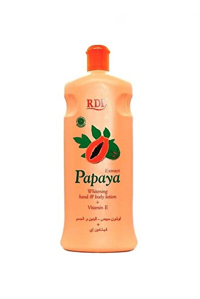 RDL لوشن البابايا لتفتيح اليدين والجسم، برتقال، 600 مل