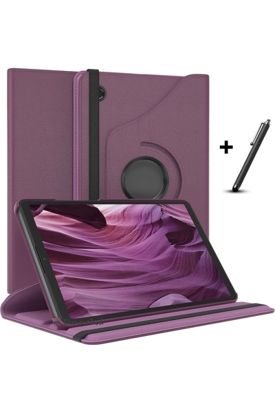 m.tk moveteck Samsung Galaxy Tab A11 8.7 Inch Compatible Tablet Case 360 Rotatable Stand Protective Cover + Pen X130