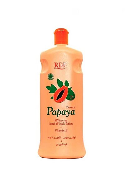RDL لوشن البابايا لتفتيح اليدين والجسم، برتقال، 600 مل