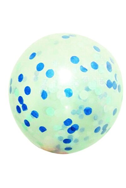 OEM Комплект сини балони конфети, 5 бр., 35 см